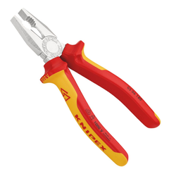 Kìm điện đa năng 180mm lưỡi cắt HRC 60, cách điện 1000V Knipex 03 06 180