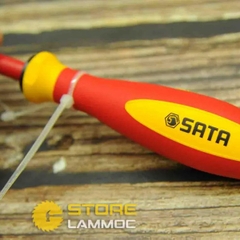 Tua vít Bake 4 cạnh cách điện 1000V Sata 61211, 61212, 61213