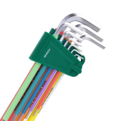 Bộ lục giác thẳng loại dài 9 chi tiết hệ mét Sata 09103CH