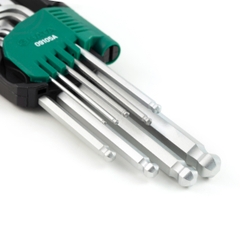 Bộ lục giác bi loại dài 9 chi tiết hệ mét Sata 9105A