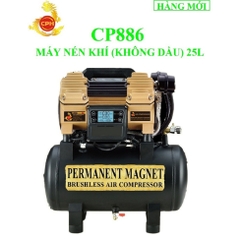 Máy nén khí không dầu và không chổi than 25L CPH CP886 (Bình hợp kim cao cấp)​​​​​​​