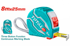 Thước kéo  thép nền vàng  8mx25mm Total TMT126381