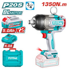 Máy siết bulong dùng pin 20V 1350Nm Total TIWLI201356 (2 pin 5ah & sạc)