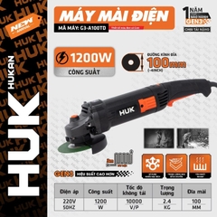Máy mài điện 1200W Gen 3 100mm Hukan G3-A100TD