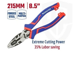 Kìm đa năng bằng thép CR-V, kích thước 215mm (8.5inch) Workpro WP231209