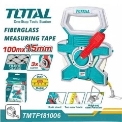 Thước dây sợi thủy tinh 100mx15mm TOTAL TMTF181006