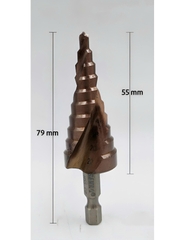 Mũi khoan tháp 10 bậc 4x22mm chuyên kim loại Senka SKP422SD