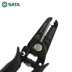 Kìm tuốt dây điện 5inch 0.8-2.6mm tay cầm chống tĩnh điện Sata 75141