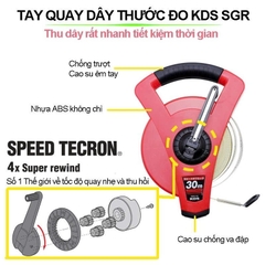 Thước kéo (cuộn) dài 50m sợi thủy tinh KDS SGR-1250