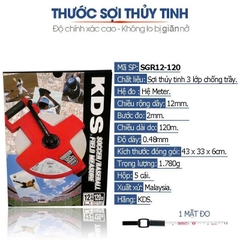 Thước kéo (cuộn) dài 120m sợi thủy tinh KDS SGR12-120