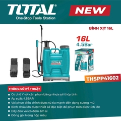 Bình xịt phun 16L Total THSPP41602