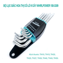 Bộ lục giác bông sao có lỗ 9 cây Whirlpower 158-3309