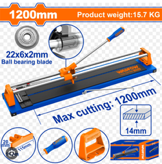 Bàn cắt gạch đẩy tay 1200mm WADFOW WTR8512