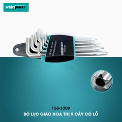 Bộ lục giác bông sao có lỗ 9 cây Whirlpower 158-3309