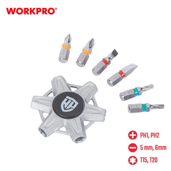 Bộ vít xoay đa năng 6in1 Workpro WP221065