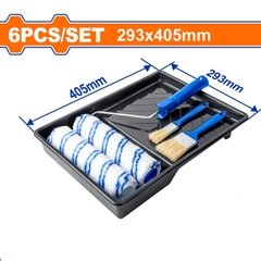 Bộ khay, cọ, con lăn sơn 6 trong 1 Wadfow WCB3H62