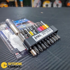 Bộ mũi bắn vít 10 mũi đa dụng nhiều màu Anex ACMH9-E