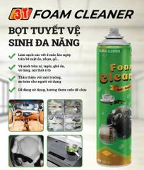Chai xịt bọt vệ sinh ghế da ô tô 3T Foam Cleaner
