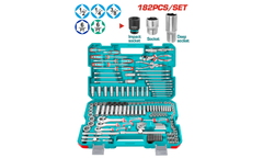 Bộ dụng cụ cơ khí 182 chi tiết Total THKTHP61827