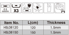 Thước thủy 1200mm INGCO HSL08120