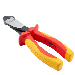 Kìm cắt chéo hạng nặng cách điện 1000V VDE bằng thép Cr-V 7inch180mm Brosco B50069