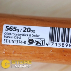 Búa nhổ đinh cán gỗ 565g Stanley STHT51374-8