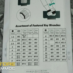 Bộ lục giác đầu bi hệ mét 9 chi tiết Whirlpower 158-0709