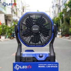Thân máy quạt bàn dùng pin M21 Leoxs LXS-EF1038