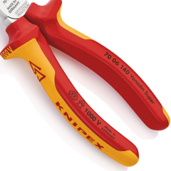 Kìm cắt mũi thon 140mm, cách điện 1000V Knipex 7006140