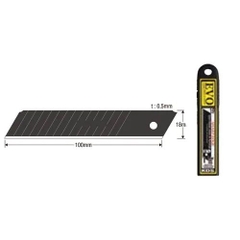 Lưỡi dao rọc giấy 25mm cho dao L-22 (hộp 10 cái) Kds LB-10BWEVO