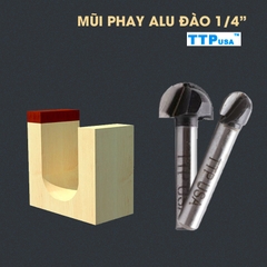Mũi phay alu, gỗ (đào) 6.35 x 4mm TTPusa 223-001101-SD