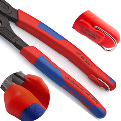Kìm mỏ quạ Ø50mm, 250mm cán xanh đỏ có móc treo Knipex 8702250T
