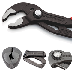 Kìm mỏ quạ Ø50mm, 250mm cán xanh đỏ có móc treo Knipex 8702250T