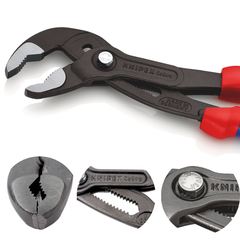 Kìm mỏ quạ Ø70mm, 300mm cán xanh đỏ Knipex 8702300