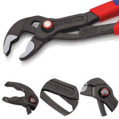 Kìm mỏ quạ Ø50mm, 250mm cán xanh đỏ Knipex Quickset 8722250