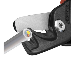 Kìm cắt cáp điện lực cao Ø23mm, cán đỏ Knipex 9511225