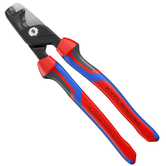 Kìm cắt cáp điện lực cao Ø23mm, cán xanh đỏ Knipex 9512225