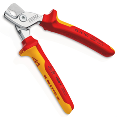 Kìm cắt cáp điện Ø15mm, cách điện 1000V Knipex 9516160