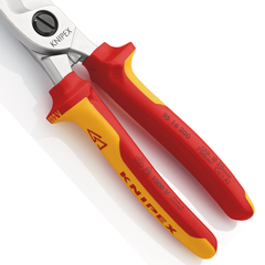 Kìm cắt cáp điện Ø20mm, cách điện 1000V Knipex 9516200