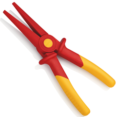 Kìm nhựa mũi nhọn cách điện 1000V, chống đoản mạch Knipex 986202