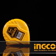 Thước cuộn thép nền vàng 5mx19mm Ingco HSMT08352