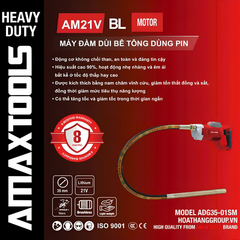 Thân máy đầm dùi pin 21V Amaxtools ADG35-01SM