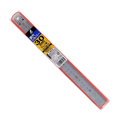 Thước lá inox mạ nhũ bạc 30cm Shinwa 13013