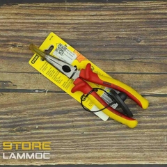 Kìm mỏ nhọn mỏ cong cách điện 1000v 8inch 200mm Stanley 84-008