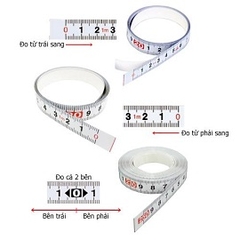 Thước dán số từ giữa sang hai bên 5m x 13mm Kds STC13-05BP