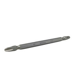 [Bán lẻ] Mũi vít bake 2 đầu (6.35mm) bằng thép S2 PH3PH3 x 110mm Brosco BR2PH3C635110
