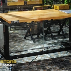 Bàn dụng cụ cao cấp nâng bằng cơ, có bánh xe 132cm CSPS-BDC VNLT132XDB12