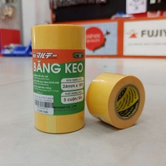 Băng keo giấy WASHI nhật số 400 màu vàng 40mm Maru-T WP400-40