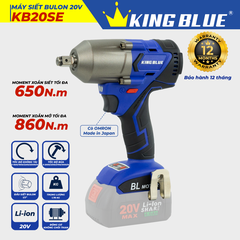 Thân máy bắn bu lông Kingblue KB20SE (Chân pin Bosch)