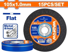 Bộ 15 Đá cắt kim loại 105x1x16mm WADFOW WAC2L41